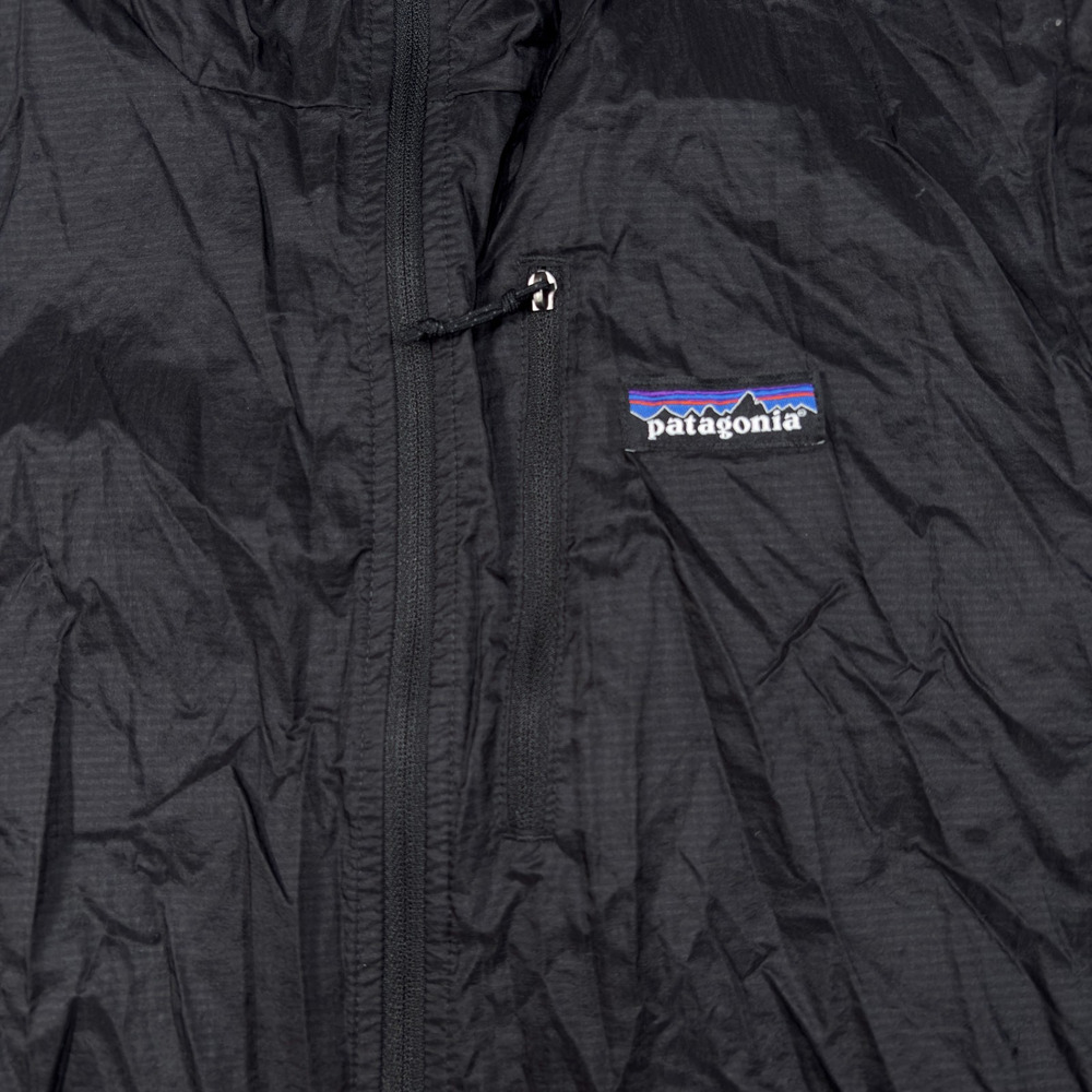 Patagonia Houdini Hooded Windbreaker Packable Ripstop Jacket Black Mens M - Picture 8 of 16